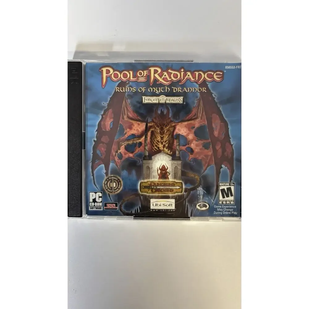 POOL OF RADIANCE PC Game 2001 DUNGEONS & DRAGONS Ubi Soft Very Good Condition